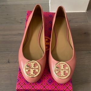 Pink Tory Burch flats